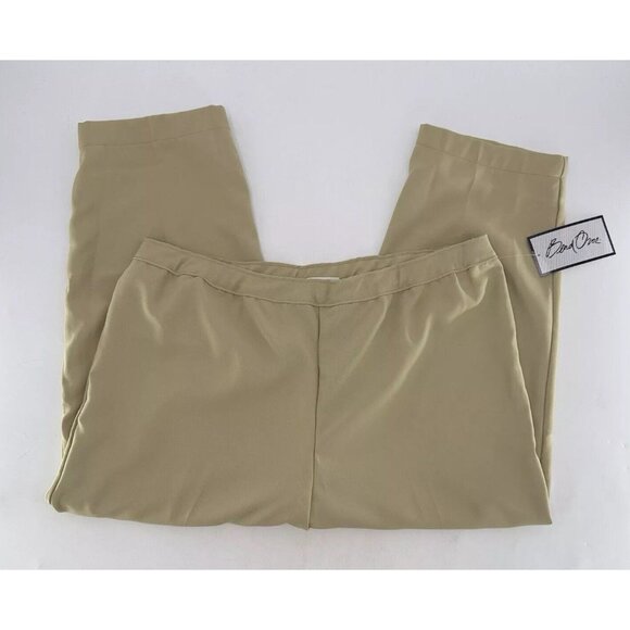 VTG NWT Bend Over Plus Size High Rise Beige Dress Pants Sz 24W Career - Picture 3 of 9